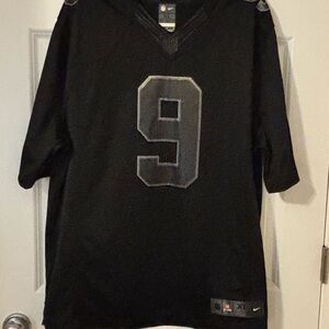 Nike NFL football jersey Black and Gray New Orlean Saint XR large #9